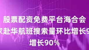 股票配资免费平台海合会国家赴华航班搜索量环比增长90%
